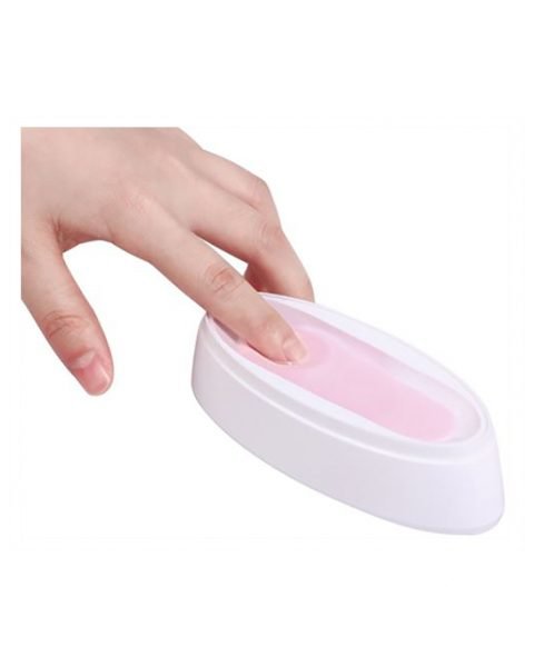 Dip Container wit met hand